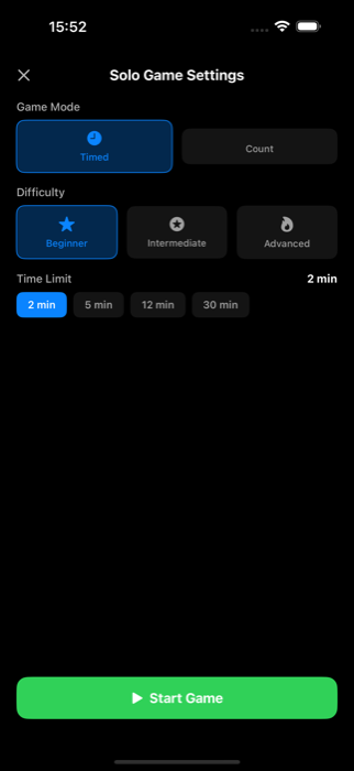 uTetris solo settings